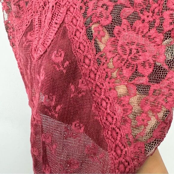 Free People Not So Sweet Victorian Lace Tank Top Size Medium - Picture 4 of 9